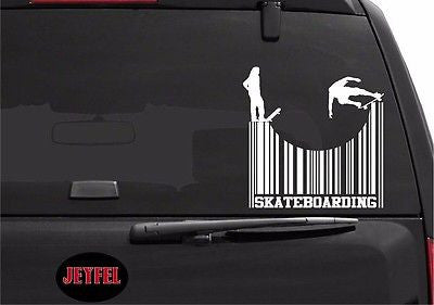 Decals - Stickers. Skateboarding Barcode Scan Sticker