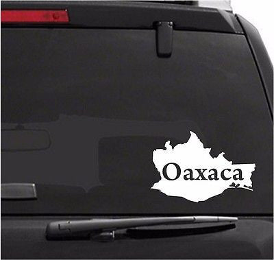 Decals - Stickers. Mexico: Mapa Oaxaca. Map.