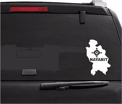 Decals - Stickers. Mexico: Mapa Nayarit.