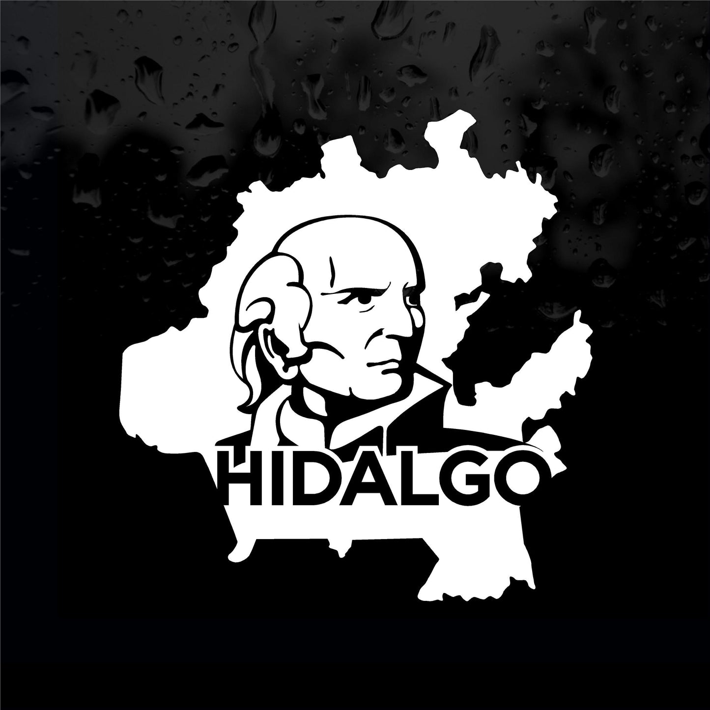 Decals - Stickers. Mexico: Mapa Hidalgo. Map.