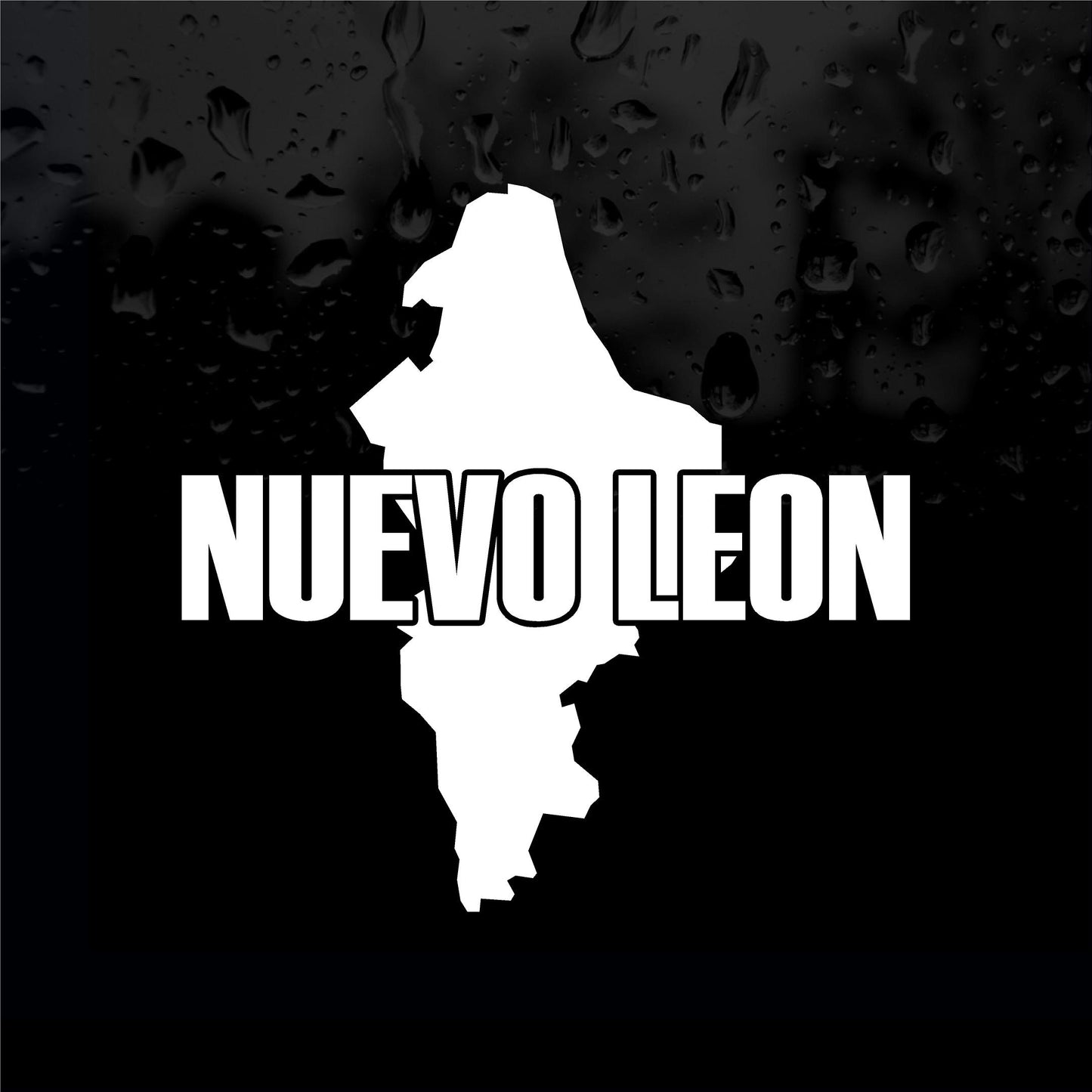 Decals - Stickers. Mexico: Mapa Nuevo León. Map.