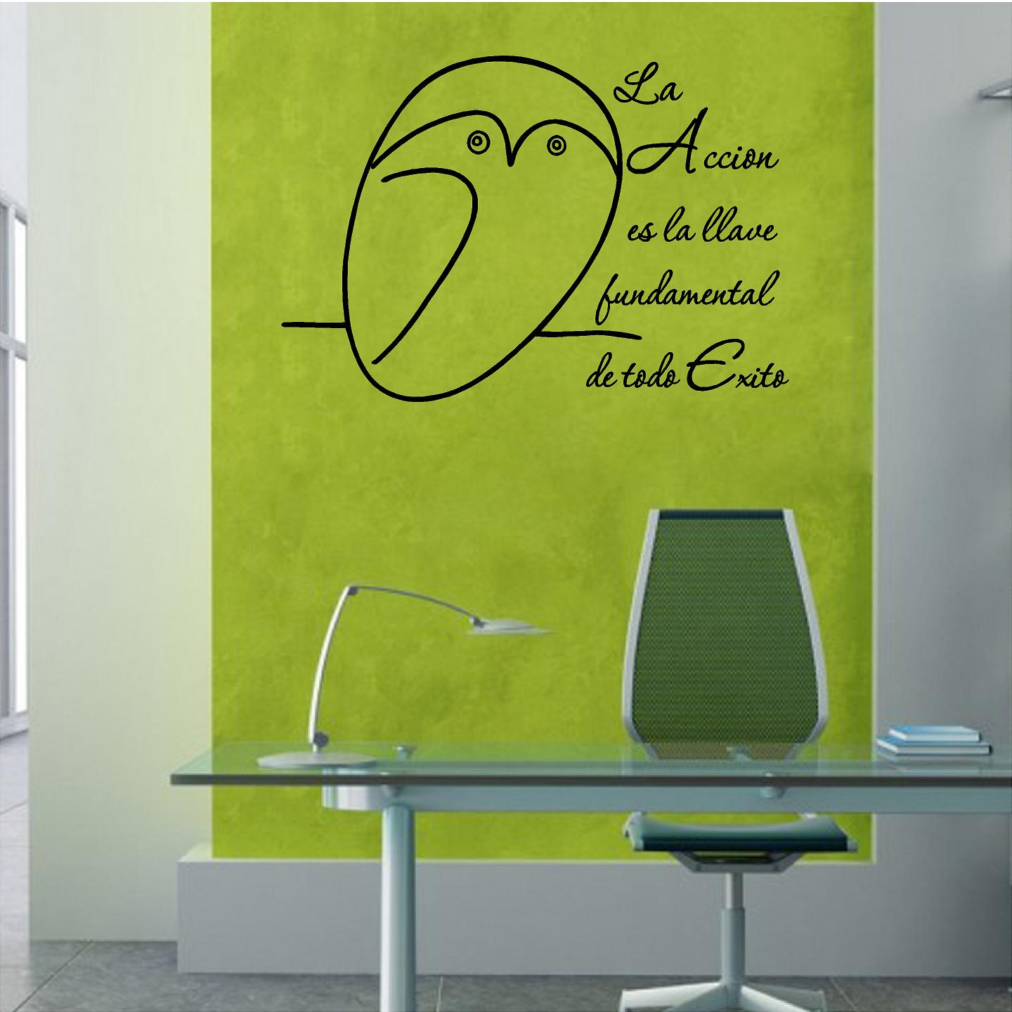 Spanish Wall Decals: Accion la llave del exito