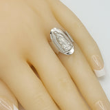 Solid 925 Sterling Silver. Our Lady of Guadalupe Ring. Virgen de Guadalupe