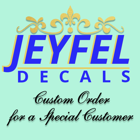 Custom Decal. America Embroidery Logo Decal - Custom Order (Not for public sale)