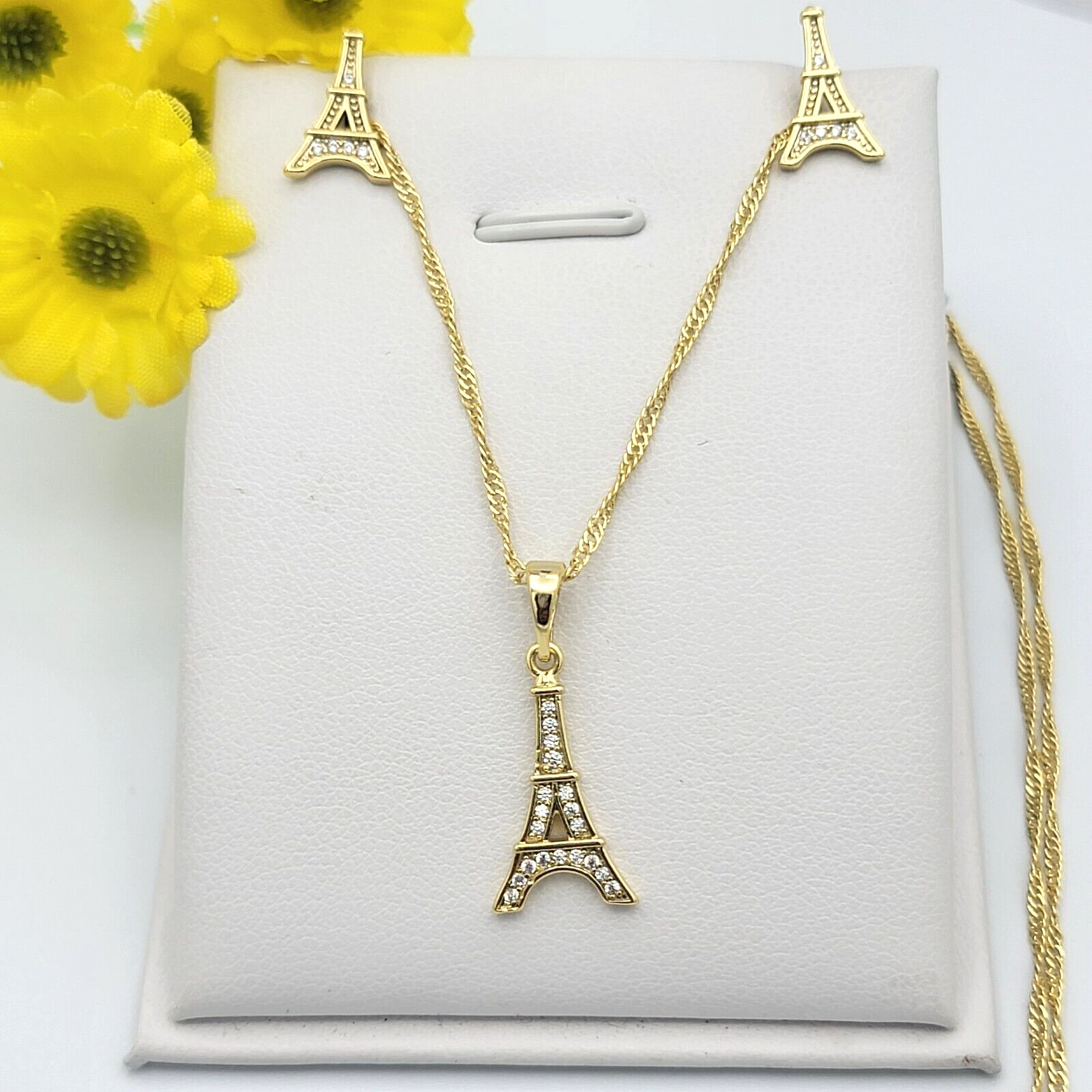 Sets - 14K Gold Plated. Eiffel Tower