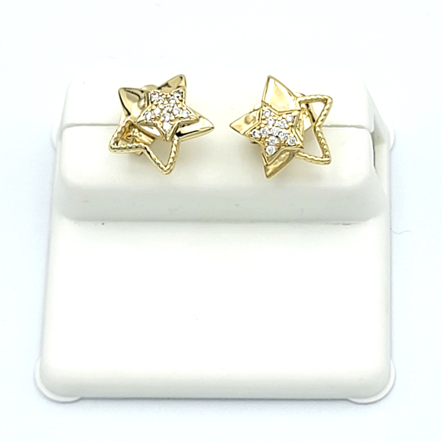 Sets - 14K Gold Plated. Stars w crystals.