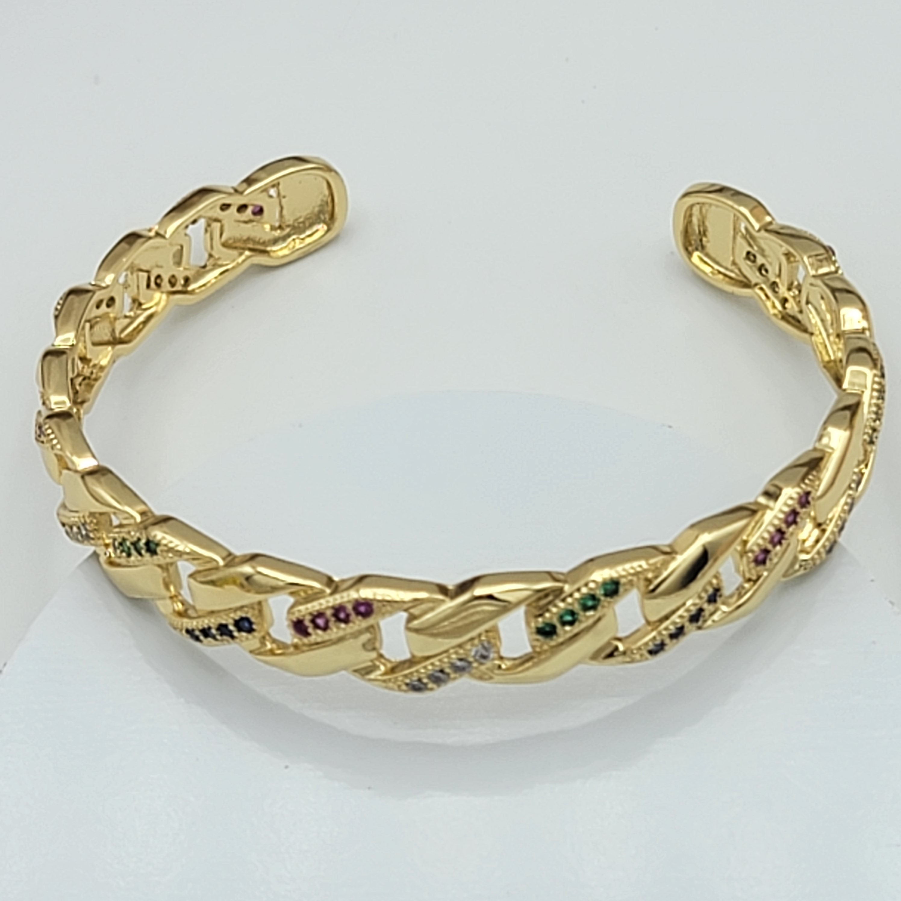 Solid 14k Yellow Gold semanario 7 bangles bracelets 2.60 Medium Size Greek  Heavy | eBay