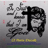 Christian Home Decor. Wall Decal. Bible Scripture: Psalm 46:10