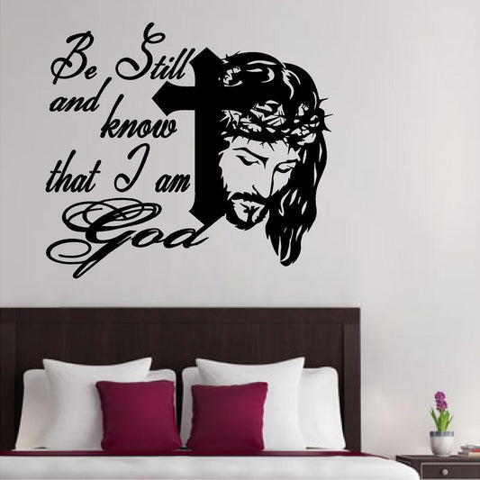 Stickers. Vinyl Wall Decal. Bible Scripture: Psalm 46:10