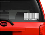 Decals - Stickers. Germany: MADE IN GERMANY Barcode.