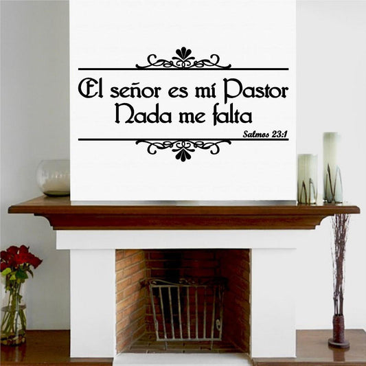 Vinilos Decorativos. Versículo de la biblia: Salmo 23:1