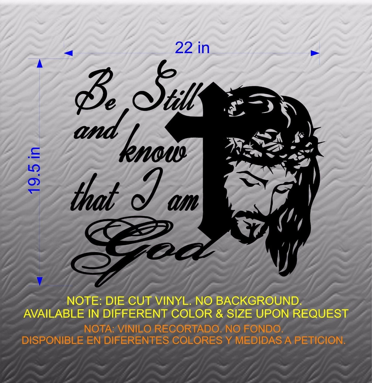 Stickers. Vinyl Wall Decal. Bible Scripture: Psalm 46:10