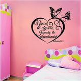 Spanish Wall Decals. Inspirational Wall Decal. Christian Home Decor. Biblia. Hebreos 13:5