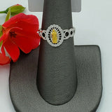 Solid 925 Sterling Silver. Our Lady of Guadalupe Ring. Two Tones.  CZ