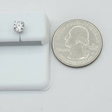 Solid 925 Sterling Silver. Solitaire 5mm CZ Earrings Unisex Stylish Men Women