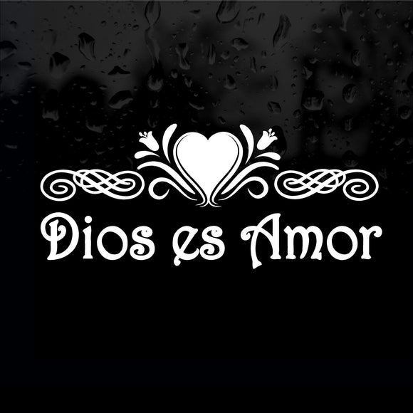 Decal - Religious - Dios es Amor.