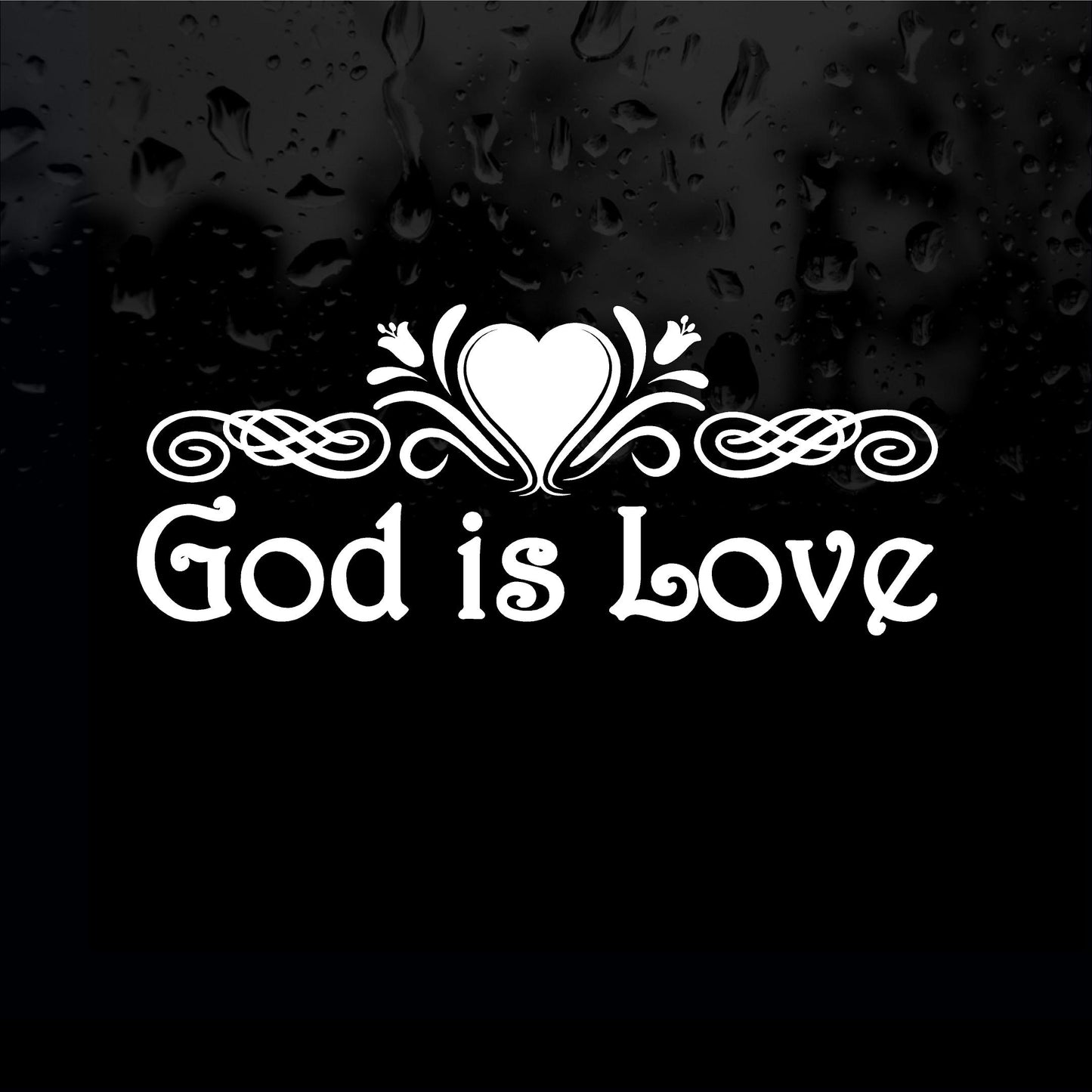 Decals - Religious - God is Love.