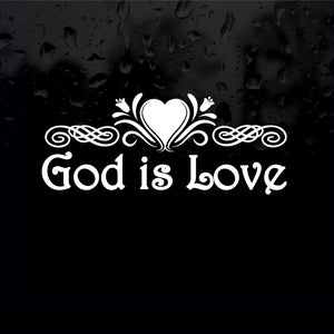 Decal - Religious - God is Love.