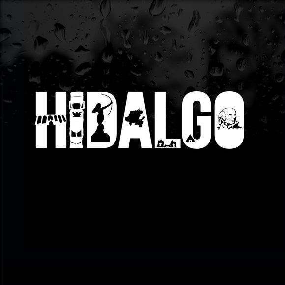 Decals - Stickers. Mexico: Emblema Hidalgo.