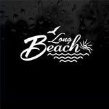 Decals - Stickers. USA. Long Beach, Sun, Sea.