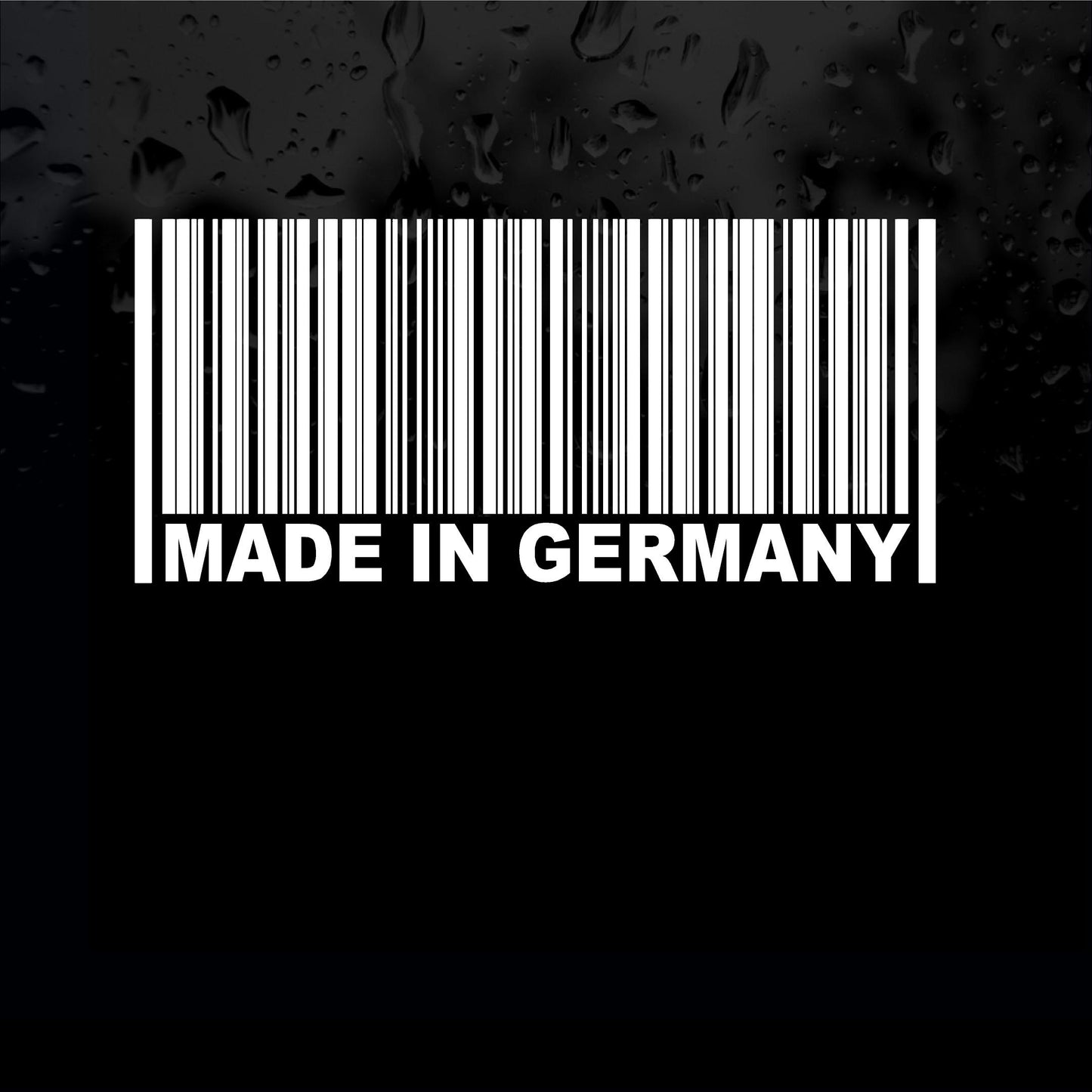 Decals - Stickers. Germany: MADE IN GERMANY Barcode.