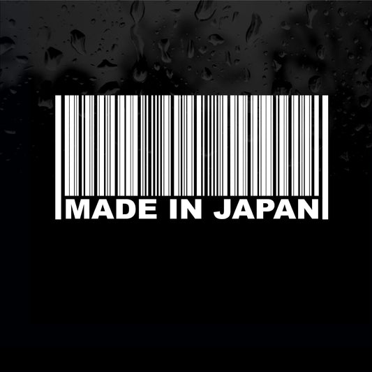 Decals - Stickers. Japan: MADE IN JAPAN Barcode.