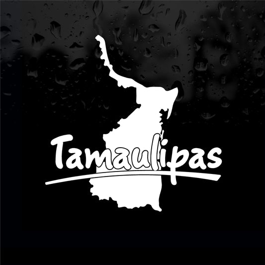 Decals - Stickers. Mexico: Mapa Tamaulipas. Map.