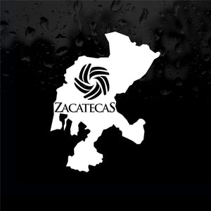 Decals - Stickers. Mexico: Mapa Zacatecas. Map.