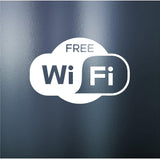 Decals - Stickers. Business. Free Wi-Fi Sign.