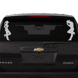 Decals - Stickers. Cowboy couple. Cowboy and Cowgirl.