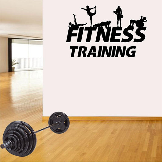 Stickers. Vinyl Wall Decal. Fitness. Gym. Exercise: Fitness Silhouettes.