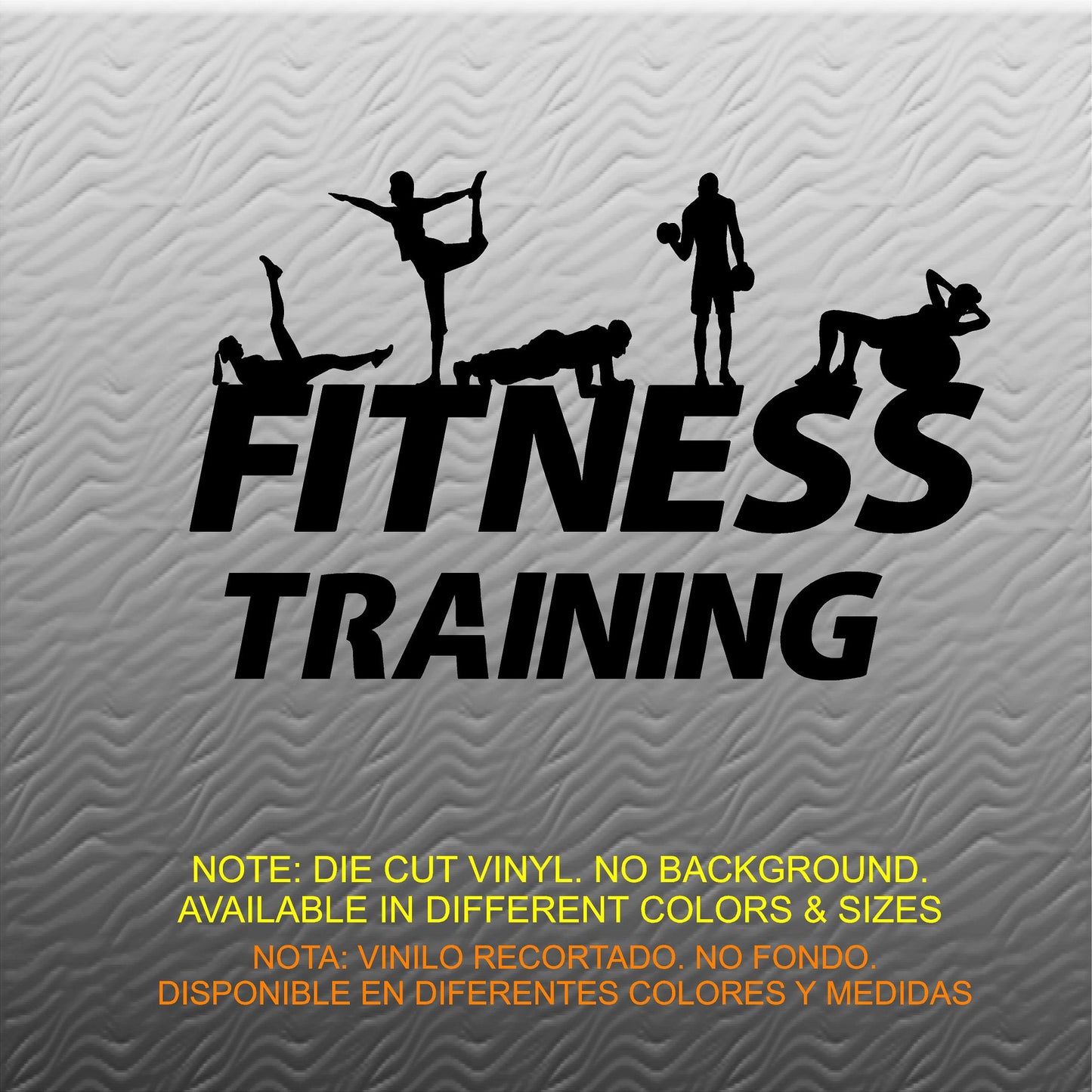 Stickers. Vinyl Wall Decal. Fitness. Gym. Exercise: Fitness Silhouettes.