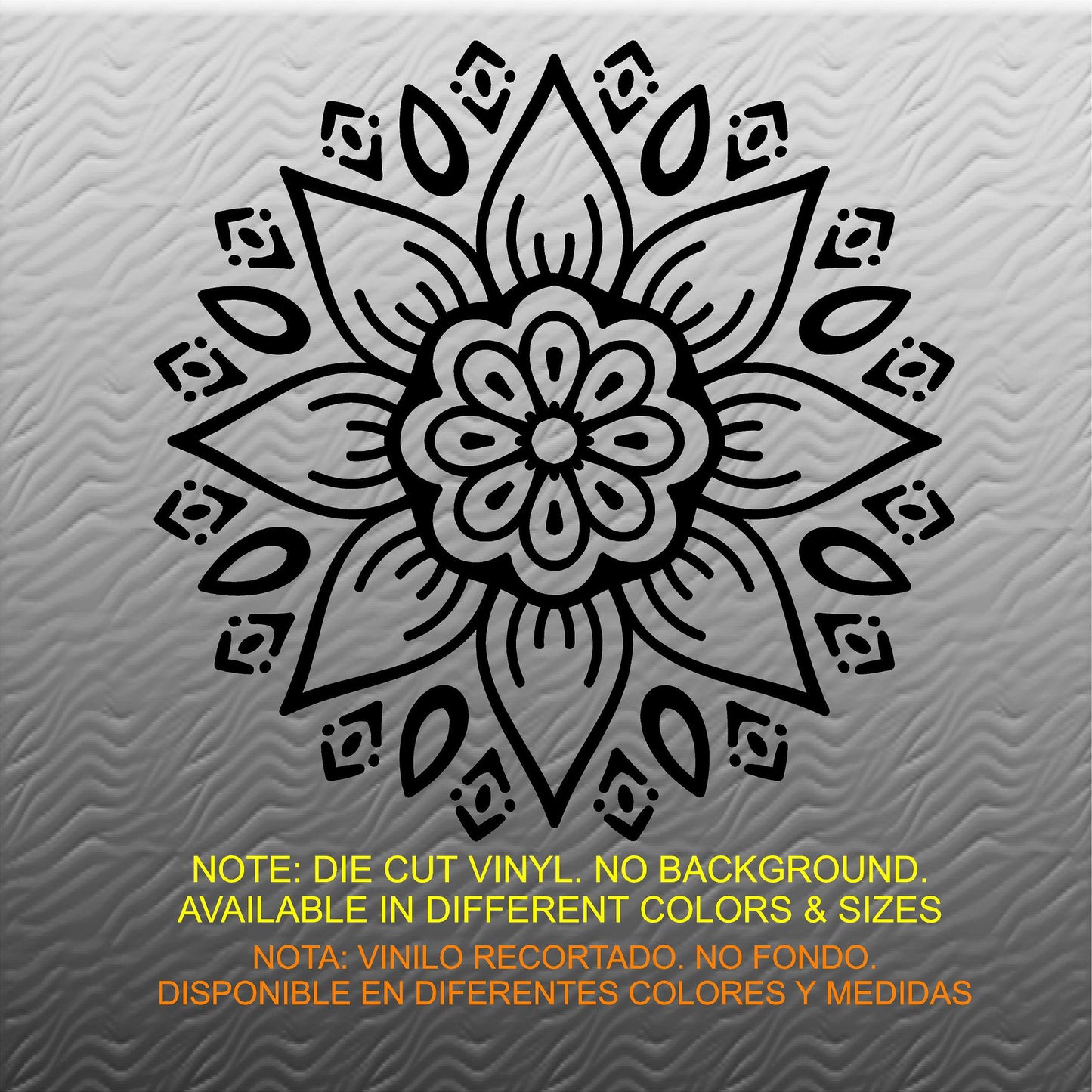 Stickers. Vinyl Wall Decal. Fitness. Gym. Exercise:  YOGA Mandala.