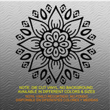 Fitness Wall Decals. Gym. Exercise:  YOGA Mandala.
