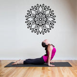 Fitness Wall Decals. Gym. Exercise:  YOGA Mandala.