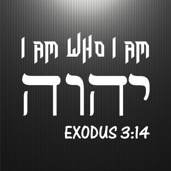Decal - Religious - Tetragrammaton. YHWH. I AM. Sticker