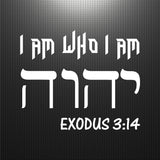 Decal - Religious - Tetragrammaton. YHWH. I AM. Sticker