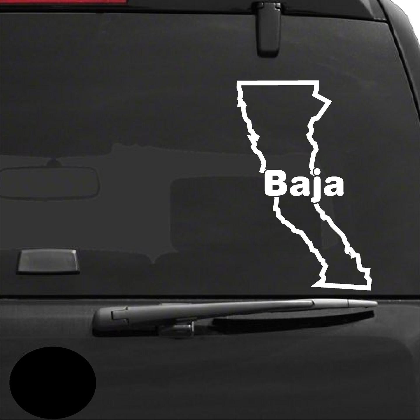 Decals - Stickers. Mexico: Baja Califonia Map.