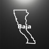 Decals - Stickers. Mexico: Baja Califonia Map.