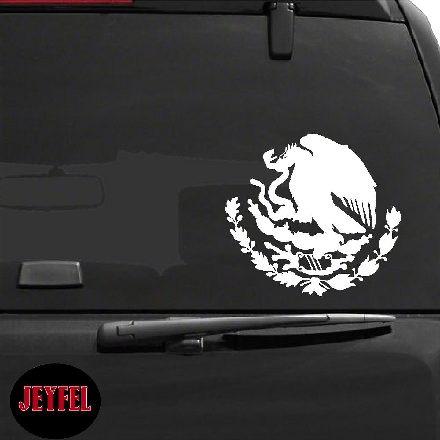 Decals - Stickers. Mexico: Silueta del Escudo de Mexico.