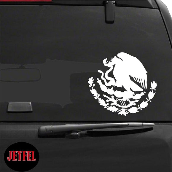 Decals - Stickers. Mexico: Silueta del Escudo de Mexico.