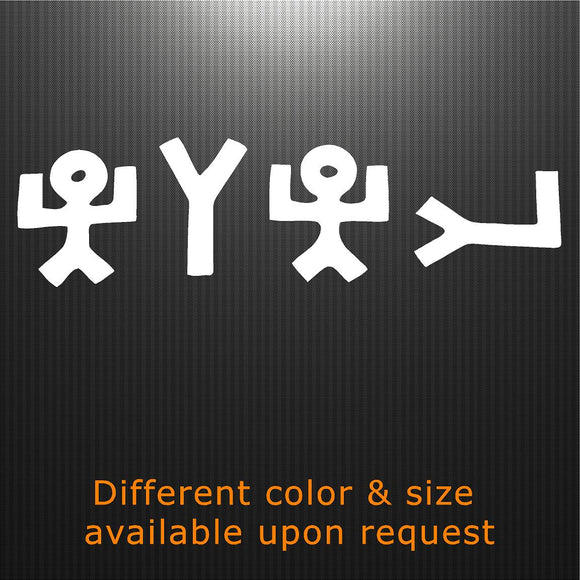 Decal - Religious - Yehue. Creator Made Man, Creator Saved Man.  Sticker.